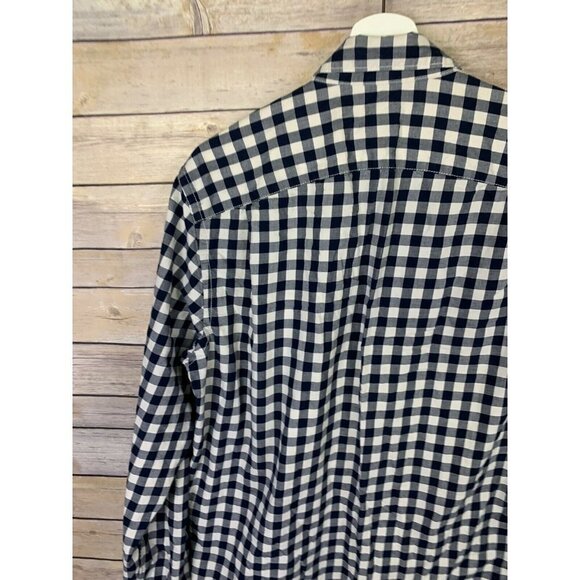 Gap Mens Large Button Down Shirt Checkered Plaid - Picture 9 of 11